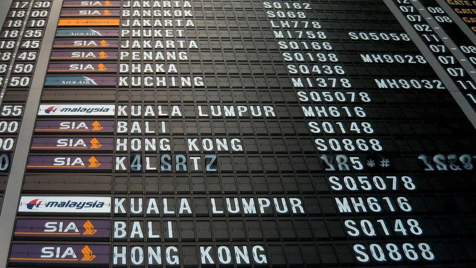 International Airport Departure Board