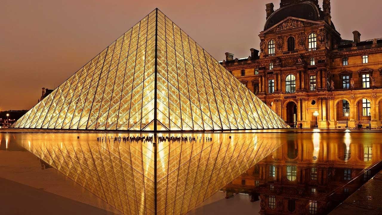Louvre Pyramid Night