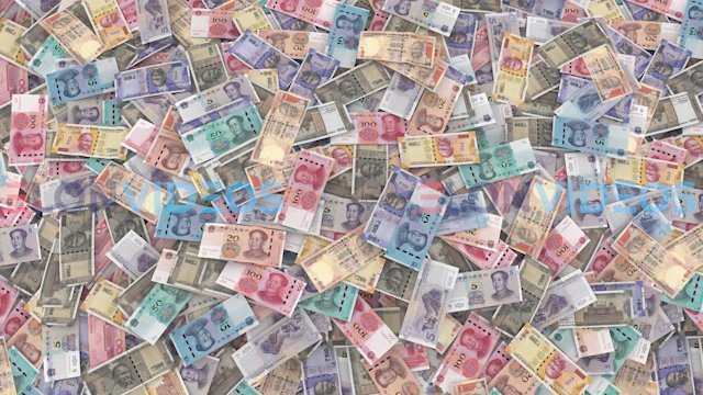 Chinese Yuan VS Indian Rupee - stock footage preview