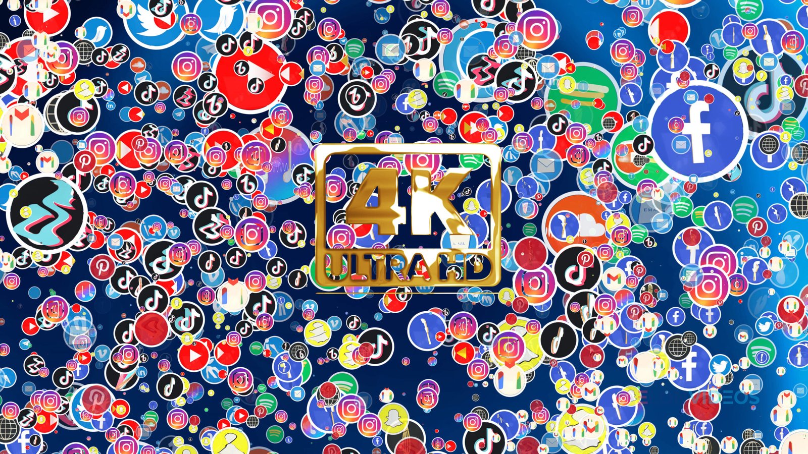 4K Social Media Background Stock Video (1 min) #96